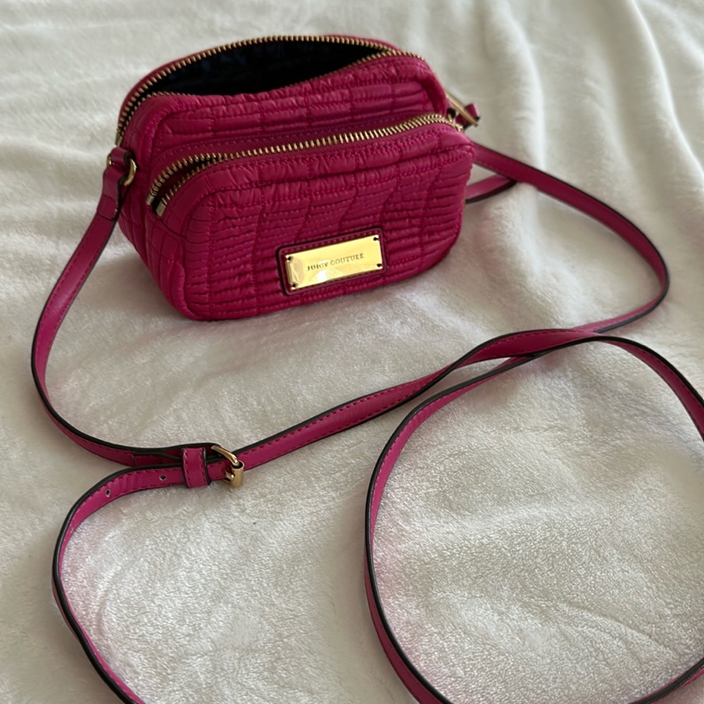 Juicy Couture crossbody hot pink camera bag
